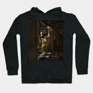 The Love Letter by Jan Vermeer, circa 1669. Hoodie